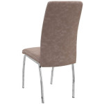 Σετ τραπεζαρία 5τμχ Darlen - Alma  χρώμα λευκό - μπεζ 125x72x74εκ. - Image 3