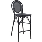 ΣΚΑΜΠΟ ΑΛΟΥΜΙΝΙΟΥ AZARIA HM5060 BAMBOO LOOK ΜΑΥΡΟ ΜΕ TEXTLINE 44x52x115Υεκ.