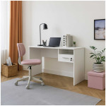 Γραφείο εργασίας με κλειδαριά Concept  χρώμα λευκό 120x60x75εκ. - Image 2