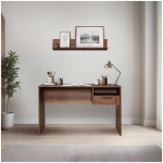 Γραφείο εργασίας με κλειδαριά Concept  χρώμα καρυδί 120x60x75εκ. - Image 2