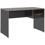 Γραφείο εργασίας με κλειδαριά Concept  χρώμα ανθρακί 120x60x75εκ.