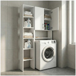 Έπιπλο πλυντηρίου Make  χρώμα λευκό 96x20x180εκ.