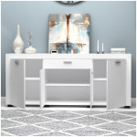 Μπουφές Joseph  χρώμα λευκό 177x40x76εκ. - Image 3