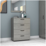 Συρταριέρα Velika  χρώμα γκρι σκυροδέματος 73x44x96εκ. - Image 3