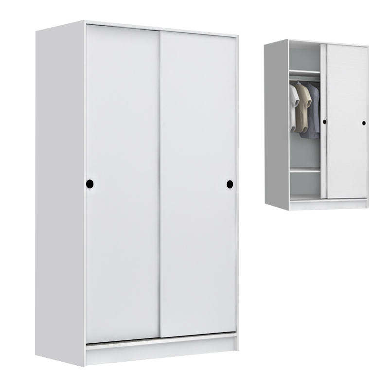 Ντουλάπα ρούχων Regio  δίφυλλη συρόμενη χρώμα λευκό 100x60x181εκ.