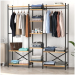 Ντουλάπα ρούχων ανοιχτή - Έπιπλο εισόδου Openix  χρώμα pine oak 171,7x34,2x180,7εκ.