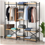 Ντουλάπα ρούχων ανοιχτή - Έπιπλο εισόδου Openix  χρώμα pine oak 171,7x34,2x180,7εκ. - Image 2