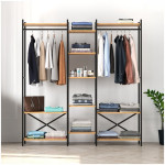 Ντουλάπα ρούχων ανοιχτή - Έπιπλο εισόδου Openix  χρώμα pine oak 171,7x34,2x180,7εκ. - Image 3