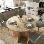 Τραπέζι Tailor  χρώμα sapphire oak Ø120x75,7εκ. - Image 2