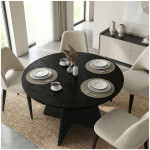 Τραπέζι Tailor  χρώμα sencron black Ø120x75,7εκ. - Image 2