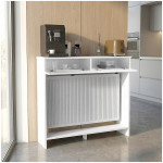 Κονσόλα - Κάλυμμα καλοριφέρ Opelya  χρώμα λευκό 110x31,4x100εκ. - Image 2