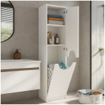 Ντουλάπι με καλάθι απλύτων Verga  χρώμα λευκό 45x40x180εκ. - Image 2