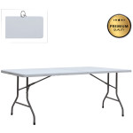 Τραπέζι catering - συνεδρίου Capri  πτυσσόμενο - βαλίτσα χρώμα λευκό του πάγου 240x76x74εκ.