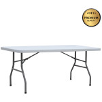 Τραπέζι catering - συνεδρίου Capri  πτυσσόμενο - μονοκόμματη επιφάνεια χρώμα λευκό του πάγου 183x76x74εκ.
