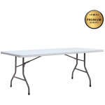 Τραπέζι catering - συνεδρίου Capri  πτυσσόμενο - μονοκόμματη επιφάνεια χρώμα λευκό του πάγου 198x90x74εκ.