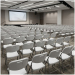 Καρέκλα catering - συνεδρίου Capri  πτυσσόμενη χρώμα λευκό του πάγου 45x50x88εκ. - Image 2