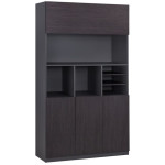 ΒΙΒΛΙΟΘΗΚΗ ΓΡΑΦΕΙΟΥ ΕΠΑΓΓΕΛΜΑΤΙΚΗ ROSEWOOD HM2090 81,5Χ40Χ200Υ εκ.