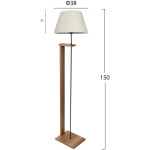 ΦΩΤΙΣΤΙΚΟ ΔΑΠΕΔΟΥ MDF ΚΑΡΥΔΙ ΜΕ ΕΚΡΟΥ HM7609.01 Φ38x150 εκ. - Image 2