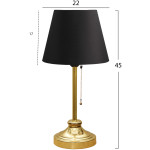 ΦΩΤΙΣΤΙΚΟ ΕΠΙΤΡΑΠΕΖΙΟ HM7592.03 ΜΑΥΡΟ - ΧΡΥΣΟ - Image 2