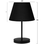 ΦΩΤΙΣΤΙΚΟ ΕΠΙΤΡΑΠΕΖΙΟ HM7602.02 ΜΑΥΡΟ - Image 2