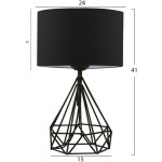 ΦΩΤΙΣΤΙΚΟ ΕΠΙΤΡΑΠΕΖΙΟ ΜΕΤΑΛΛΙΚΟ ΜΑΥΡΟ HM7586.01 - Image 2