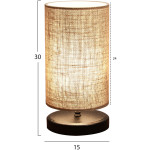 ΦΩΤΙΣΤΙΚΟ ΕΠΙΤΡΑΠΕΖΙΟ ΜΑΥΡΟ ΜΕ ΜΠΕΖ HM7595.01 15Χ30εκ. - Image 2