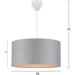 ΦΩΤΙΣΤΙΚΟ ΟΡΟΦΗΣ ΓΚΡΙ HM7620.04 - Image 2