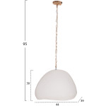 ΦΩΤΙΣΤΙΚΟ ΟΡΟΦΗΣ ΚΡΕΜΑΣΤΟ JAYLEN HM4703.02S FIBER CEMENT ΛΕΥΚΟ - Image 2