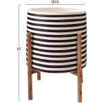 ΓΛΑΣΤΡΑ ΕΣΩΤ.ΧΩΡΟΥ RENTIL HM4683S FIBER CEMENT ΛΕΥΚΟ/ΜΑΥΡΟ--ΒΑΣΗ TEAK Φ23x60Υεκ - Image 2