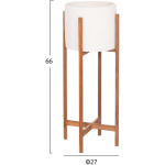 ΓΛΑΣΤΡΑ ΕΣΩΤ.ΧΩΡΟΥ RENTIL HM4684.02L FIBER CEMENT ΧΡΩΜΑ ΛΕΥΚΟ--ΒΑΣΗ TEAK Φ27x66Υεκ - Image 2