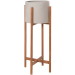 ΓΛΑΣΤΡΑ ΕΣΩΤ.ΧΩΡΟΥ RENTIL HM4684.03L FIBER CEMENT ΧΡΩΜΑ ΓΚΡΙ--ΒΑΣΗ TEAK Φ27x66Υ