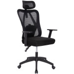 ΚΑΡΕΚΛΑ ΓΡΑΦΕΙΟΥ MEXER HM1195.01 ΜΑΥΡΟ MESH-PP ΒΑΣΗ 68x70x136Υεκ.