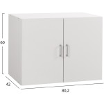 ΠΑΤΑΡΙ 2ΦΥΛΛΗΣ ΝΤΟΥΛΑΠΑΣ ΜΕΛΑΜΙΝΗΣ JASLYN HM350.05 ΣΕ ΧΡΩΜΑ ΛΕΥΚΟ 80,2x42x60Υεκ. - Image 2