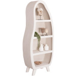 ΡΑΦΙΕΡΑ ΣΕΙΡΑ SANTORINI HM18067 MDF ΣΕ ΥΠΟΛΕΥΚΟ ΧΡΩΜΑ 80x38x196Υεκ.