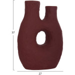 ΣΕΤ 2ΤΜΧ ΕΠΙΤΡΑΠΕΖΙΑ ΔΙΑΚΟΣΜΗΤΙΚΑ ΒΑΖΑ NAMENTIS HM21143.01 ΤΕΡΑΚΟΤΑ ΛΕΥΚΟ/ΒΥΣΣΙΝΙ - Image 2