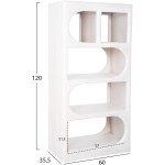 ΣΕΤ 4TMX ΕΠΙΠΛΑ ΣΑΛΟΝΙΟΥ HANDYR HM11947 ΜΑΣΙΦ ΞΥΛΟ MANGO ΣΕ ΛΕΥΚΟ - Image 2