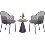 ΣΕΤ LOUNGE 3TMX ΕΞ.ΧΩΡΟΥ OREGO HM21106.01 ΑΛΟΥΜΙΝΙΟ ΣΕ ΣΚΟΥΡΟ ΓΚΡΙ