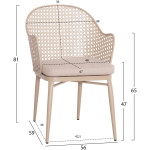 ΣΕΤ LOUNGE 3TMX ΕΞ.ΧΩΡΟΥ OREGO HM21107.03 ΑΛΟΥΜΙΝΙΟ & ΜΕΤΑΛΛΟ ΣΕ ΚΑΠΟΥΤΣΙΝΟ - Image 2