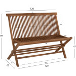 ΣΕΤ ΤΡΑΠΕΖΑΡΙΑΣ ΕΞΩΤ. ΧΩΡΟΥ 6ΤΜΧ KENDALL HM11954 ΜΑΣΙΦ ΞΥΛΟ TEAK ΦΥΣΙΚΟ - Image 2