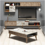 ΣΥΝΘΕΣΗ ΣΑΛΟΝΙΟΥ 2ΤΜΧ ΚΑΡΥΔΙ-ΛΕΥΚΟ ΜΑΡΜΑΡΟ HM11847.03 - Image 2