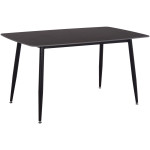 ΤΡΑΠΕΖΙ RAVEN HM18149.02 ΚΕΡΑΜΙΚΟ TOP ΜΕ ΟΨΗ ΜΑΥΡΟ ΜΑΡΜΑΡΟ 140x80x74Υεκ.