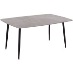 ΤΡΑΠΕΖΙ RAVEN HM18150.13 ΚΕΡΑΜΙΚΟ TOP ΜΕ ΟΨΗ ΓΚΡΙ ΜΑΡΜΑΡΟ 160x80x74Υεκ.