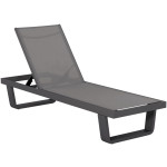 ΞΑΠΛΩΣΤΡΑ ΑΛΟΥΜΙΝΙΟΥ ΜΕ ΥΦΑΣΜΑ TESLIN RICKON HM6292.01 ΣΕ ΓΚΡΙ 198x61,5x97Υεκ.