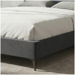 Κρεβάτι Marvel  υφασμάτινο χρώμα ανθρακί 160x200εκ. - Image 3