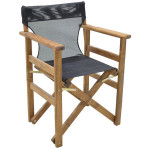 Διάτρητο πανί επαγγελματικό για πολυθρόνα σκηνοθέτη χρώματος μαύρο - Image 2