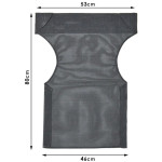 Διάτρητο πανί επαγγελματικό για πολυθρόνα σκηνοθέτη χρώματος μαύρο - Image 3