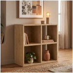 Βιβλιοθήκη Cube  χρώμα sapphire oak 60x30x60εκ.