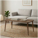 Τραπεζάκι σαλονιού Plane  χρώμα καρυδί 90x55x41εκ.