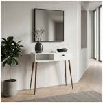 Κονσόλα Napoli  χρώμα λευκό 90x29x88εκ. - Image 3