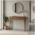 Κονσόλα Alis  χρώμα καρυδί 110x29x88εκ.